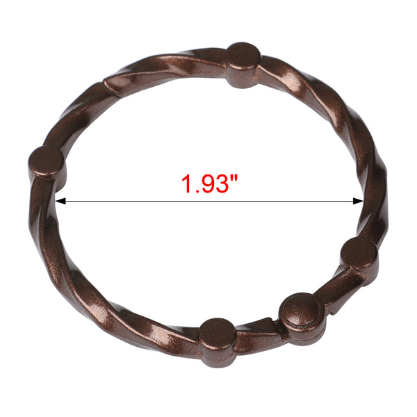 Loft97 HK5XX Shower Hooks - Shower Curtain Rings for Bathroom - Rust Proof Shower Curtain Hooks for Shower Curtain or Liner - Set of 12