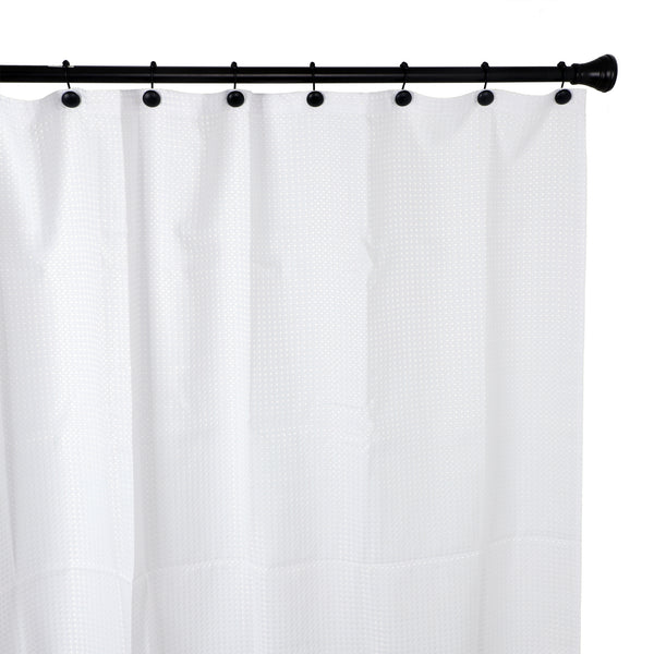 Loft97 HK6XX Shower Hooks - Shower Curtain Rings for Bathroom - Rust Resistant Roller Shower Curtain Hooks for Shower Curtain or Liner - Set of 12