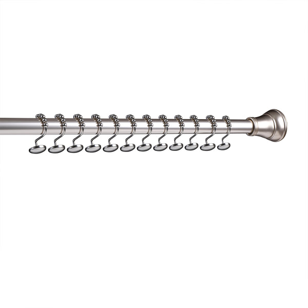 Loft97 HK6XX Shower Hooks - Shower Curtain Rings for Bathroom - Rust Resistant Roller Shower Curtain Hooks for Shower Curtain or Liner - Set of 12