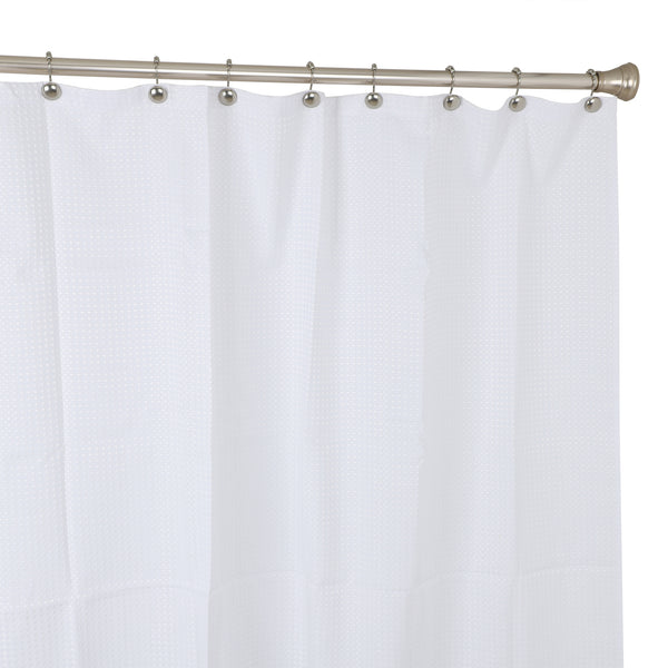Loft97 HK6XX Shower Hooks - Shower Curtain Rings for Bathroom - Rust Resistant Roller Shower Curtain Hooks for Shower Curtain or Liner - Set of 12