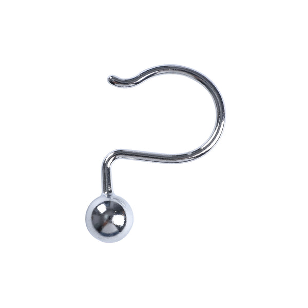 Loft97 HK7XX  Shower Hooks - Shower Curtain Rings for Bathroom - Rust Proof Shower Curtain Hooks for Shower Curtain or Liner - Set of 12 - Chrome/Brushed Nickel/ORB/Black/Gold