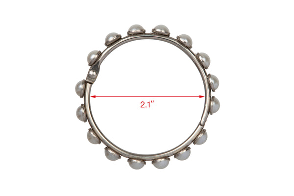 Loft97 HK8BN Shower Curtain Rings - Metal Circle Clips For Shower Curtains, Bathroom Drapes Or Liner, Rust Resistant Shower Curtain Rings For Bathroom Curtain Rod Or Shower Pole - Set Of 12, Brushed Nickel
