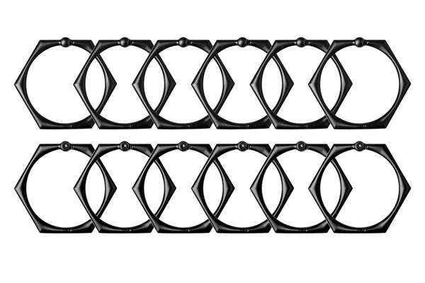 Loft97 HK9XX Shower Hooks - Shower Curtain Rings for Bathroom - Rust Proof Shower Curtain Hooks for Shower Curtain or Liner - Set of 12