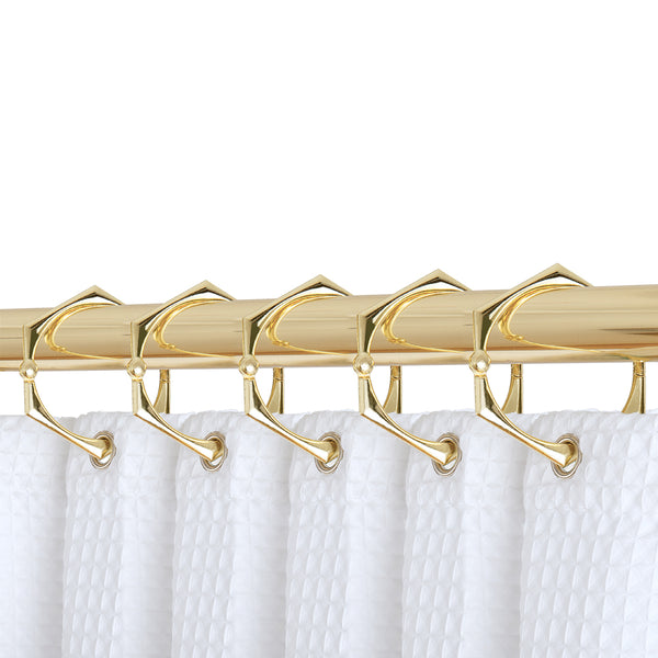 Loft97 HK9XX Shower Hooks - Shower Curtain Rings for Bathroom - Rust Proof Shower Curtain Hooks for Shower Curtain or Liner - Set of 12