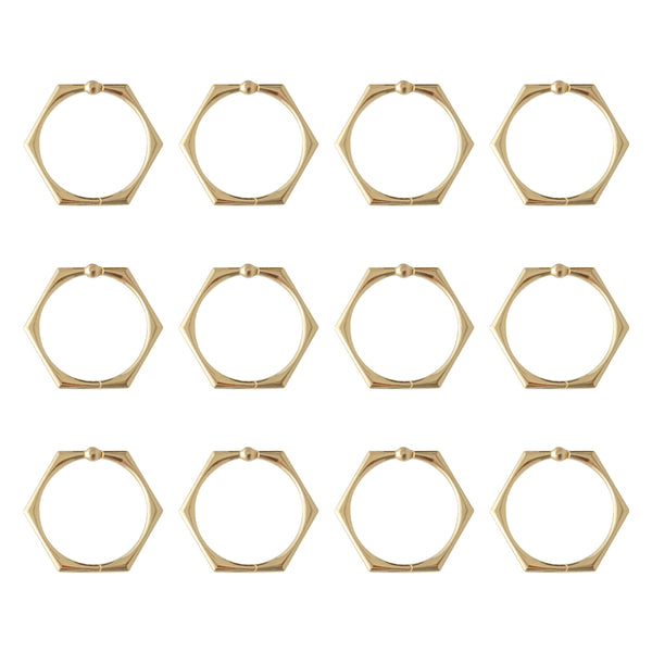 Loft97 HK9XX Shower Hooks - Shower Curtain Rings for Bathroom - Rust Proof Shower Curtain Hooks for Shower Curtain or Liner - Set of 12