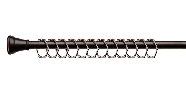 Loft97 HK9XX Shower Hooks - Shower Curtain Rings for Bathroom - Rust Proof Shower Curtain Hooks for Shower Curtain or Liner - Set of 12