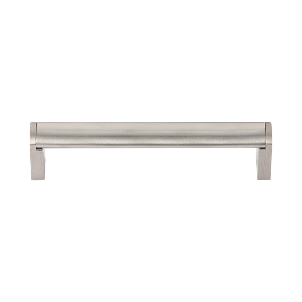 Loft97 HW432/3/4BN Bern Pull Handle - Decorative Cabinet Drop Pull Handles for Cabinets and Drawers - Vintage Cabinet Hardware with Hand Finished Brushed Nickel - Metal Drawer Pull Handle, 5.0"/6.3"/7.5" center to center