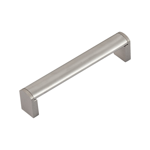 Loft97 HW432/3/4BN Bern Pull Handle - Decorative Cabinet Drop Pull Handles for Cabinets and Drawers - Vintage Cabinet Hardware with Hand Finished Brushed Nickel - Metal Drawer Pull Handle, 5.0"/6.3"/7.5" center to center