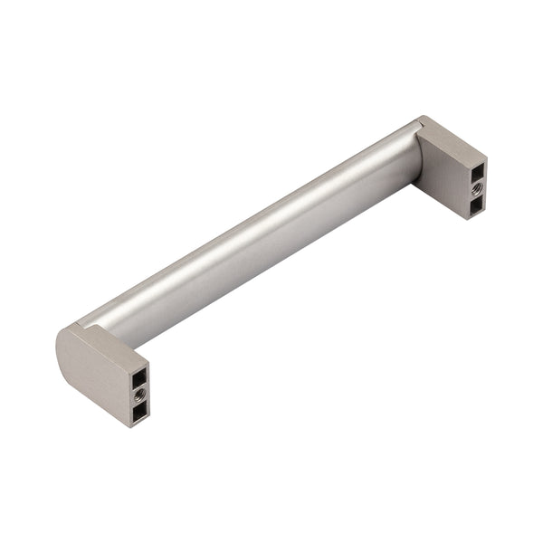 Loft97 HW432/3/4BN Bern Pull Handle - Decorative Cabinet Drop Pull Handles for Cabinets and Drawers - Vintage Cabinet Hardware with Hand Finished Brushed Nickel - Metal Drawer Pull Handle, 5.0"/6.3"/7.5" center to center