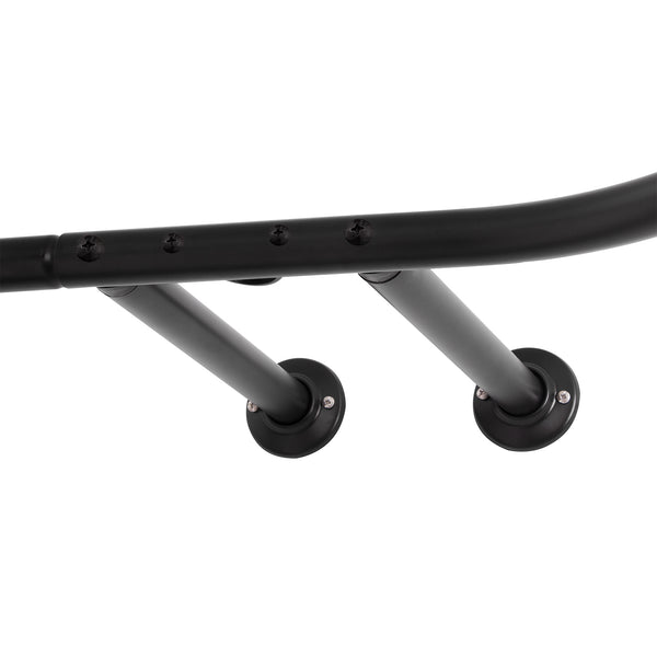 Loft97 HP1XX & HP2XX Rustproof Wall Mounted Aluminum Hoop Shower Rod With Ceiling Support for Clawfoot Tub, 54 Inch Extra Large Size by 26 Inch