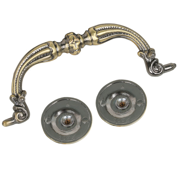 Loft97 HW131PLAB021 Medici Drop Pull, Antique Brass, 3.78" Center To Center