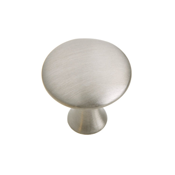 Loft97 HW204PLBN021 Charlton Cabinet Ring Pull Knob - Decorative Cabinet Drop Pull Knobs for Cabinets and Drawers - Vintage Cabinet Hardware with Hand Finished Brushed Nickel - Metal Drawer Pull Knobs 1 1/5"