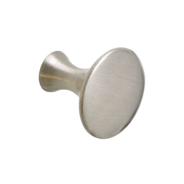 Loft97 HW204PLBN021 Charlton Cabinet Ring Pull Knob - Decorative Cabinet Drop Pull Knobs for Cabinets and Drawers - Vintage Cabinet Hardware with Hand Finished Brushed Nickel - Metal Drawer Pull Knobs 1 1/5"