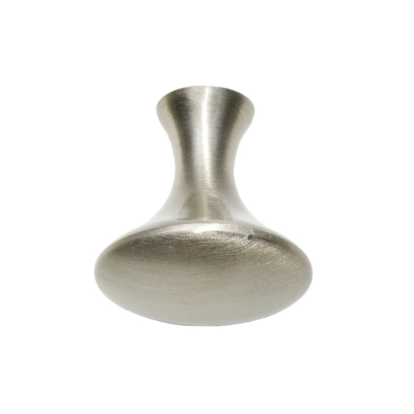 Loft97 HW204PLBN021 Charlton Cabinet Ring Pull Knob - Decorative Cabinet Drop Pull Knobs for Cabinets and Drawers - Vintage Cabinet Hardware with Hand Finished Brushed Nickel - Metal Drawer Pull Knobs 1 1/5"