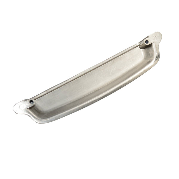 Loft97 HW214PLBN021 Nicholas Pull Handle - Decorative Cabinet Drop Pull Handles for Cabinets and Drawers - Vintage Cabinet Hardware with Hand Finished Brushed Nickel - Metal Drawer Pull Handle, 5.0" Center to Center