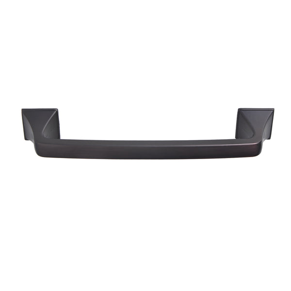 Loft97 HW236PLRB011 Brax Pull Handle - Decorative Cabinet Drop Pull Handles for Cabinets and Drawers - Vintage Cabinet Hardware with Hand Finished Oil Rubbed Bronze - Metal Drawer Pull Handle, 5.0" Center to Center