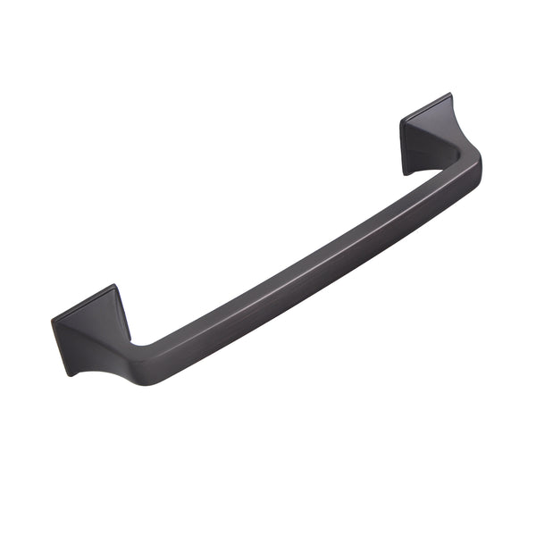 Loft97 HW236PLRB011 Brax Pull Handle - Decorative Cabinet Drop Pull Handles for Cabinets and Drawers - Vintage Cabinet Hardware with Hand Finished Oil Rubbed Bronze - Metal Drawer Pull Handle, 5.0" Center to Center