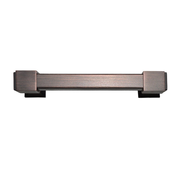 Loft97 HW248PLRB011 Brett Pull Handle - Decorative Cabinet Drop Pull Handles for Cabinets and Drawers - Vintage Cabinet Hardware with Hand Finished Oil Rubbed Bronze - Metal Drawer Pull Handle, 3.78" Center to Center
