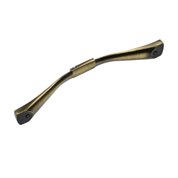 Loft97 HW259PLAB021 Trieste Pull Handle - Decorative Cabinet Drop Pull Handles for Cabinets and Drawers - Vintage Cabinet Hardware with Hand Finished Antique Brass - Metal Drawer Pull Handle, 3.75" Center to Center