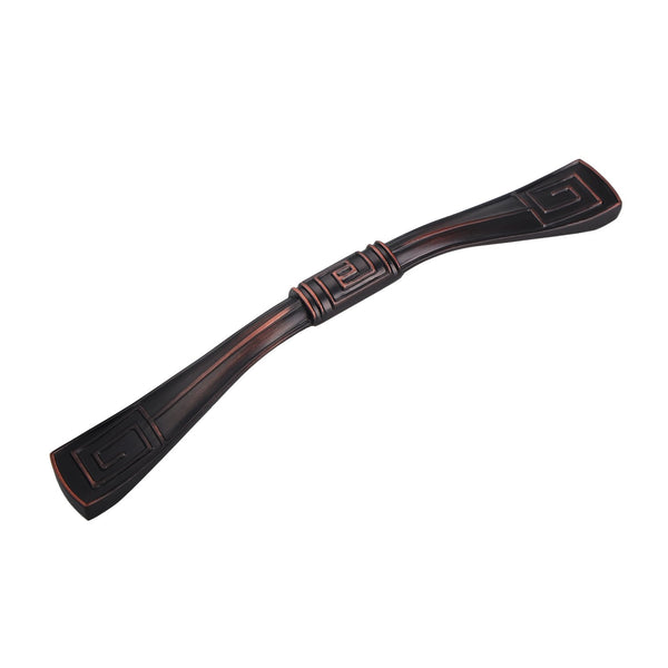 Loft97 HW260PLRB011 Trieste Pull Handle - Decorative Cabinet Drop Pull Handles for Cabinets and Drawers - Vintage Cabinet Hardware with Hand Finished Oil Rubbed Bronze - Metal Drawer Pull Handle, 5.0" Center to Center