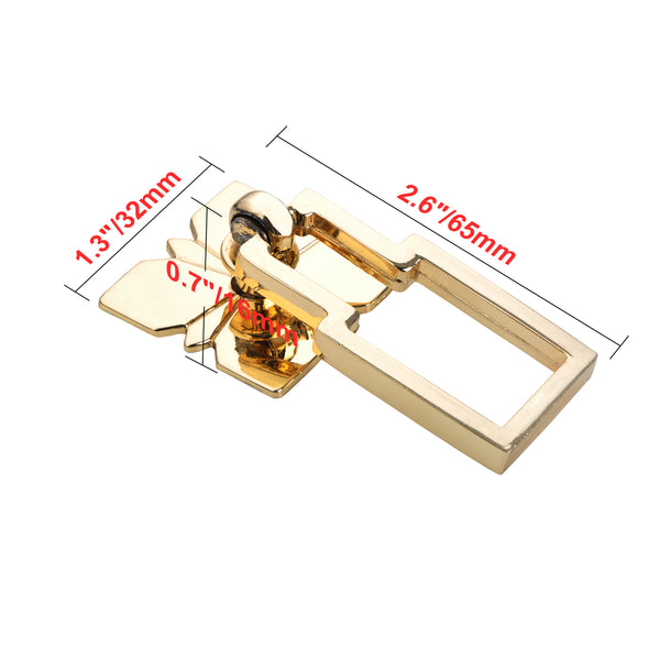 Loft97 HW267PLGD021 Steffi Cabinet Ring Pull Knob - Decorative Cabinet Drop Pull Knobs for Cabinets and Drawers - Vintage Cabinet Hardware with Hand Finished Polished Gold - Metal Drawer Pull Knobs 2.5"