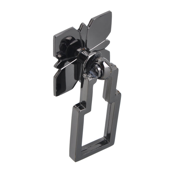 Loft97 HW268PLGM021 Steffi Cabinet Ring Pull Knob - Decorative Cabinet Drop Pull Knobs for Cabinets and Drawers - Vintage Cabinet Hardware with Hand Finished Gun Metal - Metal Drawer Pull Knobs 2.5"