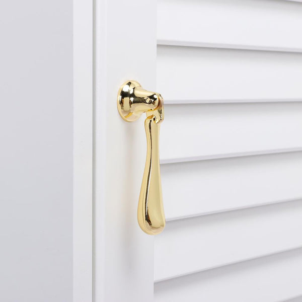 Loft97 HW269PLGD011 Danbury Cabinet Ring Pull Knob - Decorative Cabinet Drop Pull Knobs for Cabinets and Drawers - Vintage Cabinet Hardware with Hand Finished Polished Gold - Metal Drawer Pull Knobs 2.7"