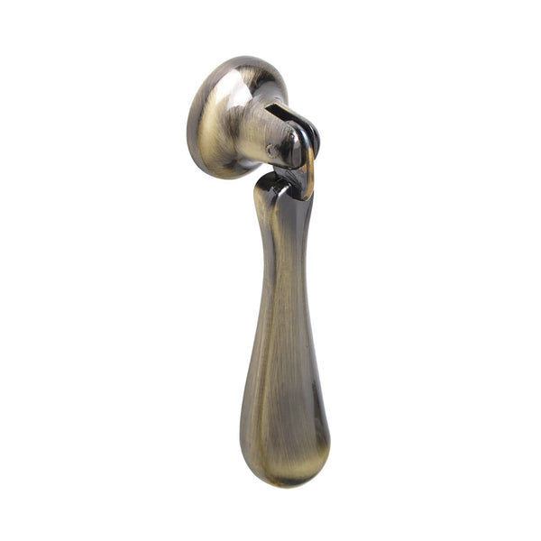Loft97 HW272PLAB021 Danbury Cabinet Ring Pull Knob - Decorative Cabinet Drop Pull Knobs for Cabinets and Drawers - Vintage Cabinet Hardware with Hand Finished Antique Brass - Metal Drawer Pull Knobs 3.0"