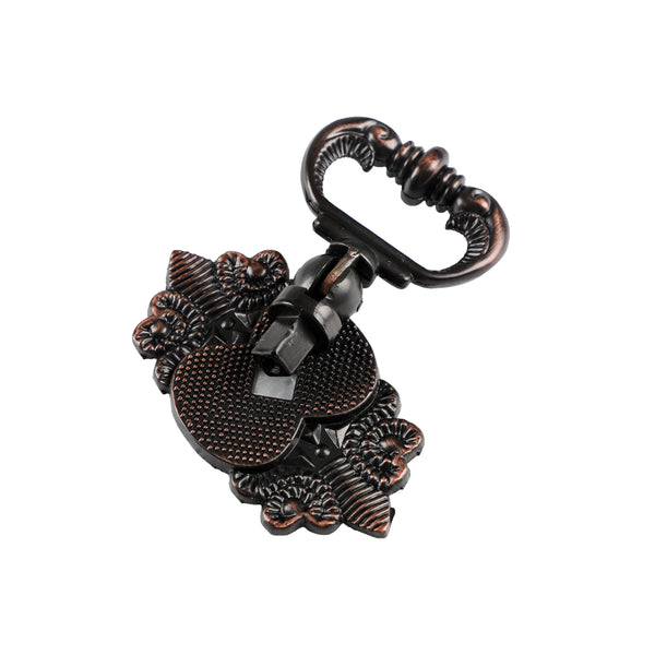 Loft97 HW273PLRB011 Vallia Cabinet Ring Pull Knob - Decorative Cabinet Drop Pull Knobs for Cabinets and Drawers - Vintage Cabinet Hardware with Hand Finished Oil Rubbed Bronze - Metal Drawer Pull Knobs 2.6"