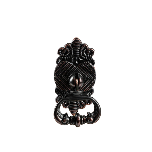 Loft97 HW273PLRB011 Vallia Cabinet Ring Pull Knob - Decorative Cabinet Drop Pull Knobs for Cabinets and Drawers - Vintage Cabinet Hardware with Hand Finished Oil Rubbed Bronze - Metal Drawer Pull Knobs 2.6"