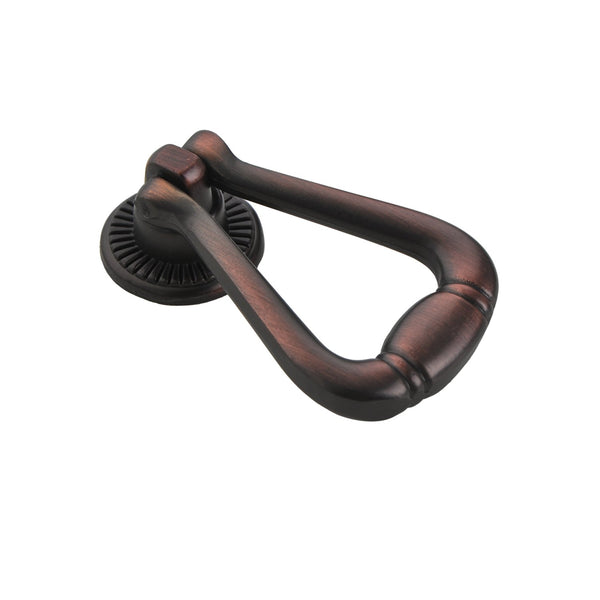 Loft97 HW276PLRB011 Soffi Cabinet Ring Pull Knob - Decorative Cabinet Drop Pull Knobs for Cabinets and Drawers - Vintage Cabinet Hardware with Hand Finished Oil Rubbed Bronze - Metal Drawer Pull Knobs 2.0"