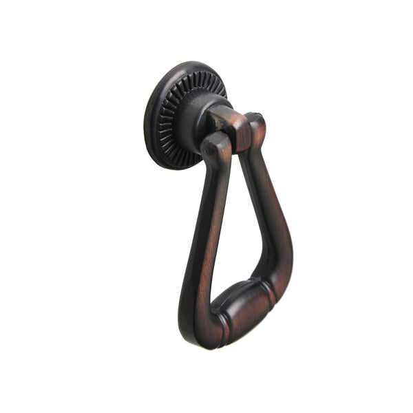 Loft97 HW276PLRB011 Soffi Cabinet Ring Pull Knob - Decorative Cabinet Drop Pull Knobs for Cabinets and Drawers - Vintage Cabinet Hardware with Hand Finished Oil Rubbed Bronze - Metal Drawer Pull Knobs 2.0"