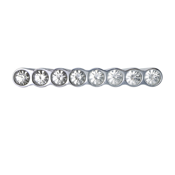 Loft97 HW283PLCH021 Gleam 8 Crystal Pull Handle - Decorative Cabinet Drop Pull Handles for Cabinets and Drawers - Vintage Cabinet Hardware with Hand Finished Polished Chrome - Metal Drawer Pull Handle, 1.3" Center to Center