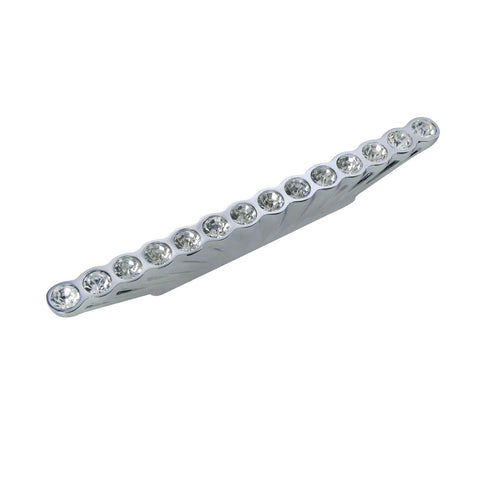 Gleam Polished Chrome 14 Crystal Cabinet Pull, 2.5" Center to Center - Loft97 - 1