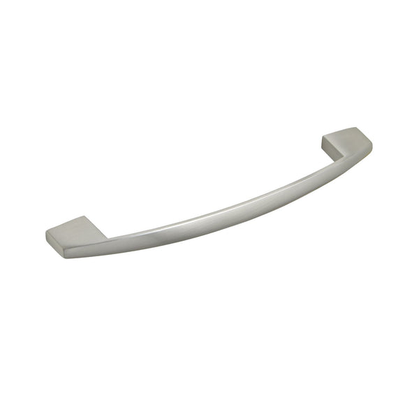 Loft97 HW290PLBN021 Apollo Pull Handle - Decorative Cabinet Drop Pull Handles for Cabinets and Drawers - Vintage Cabinet Hardware with Hand Finished Brushed Nickel - Metal Drawer Pull Handle, 5.0" Center to Center