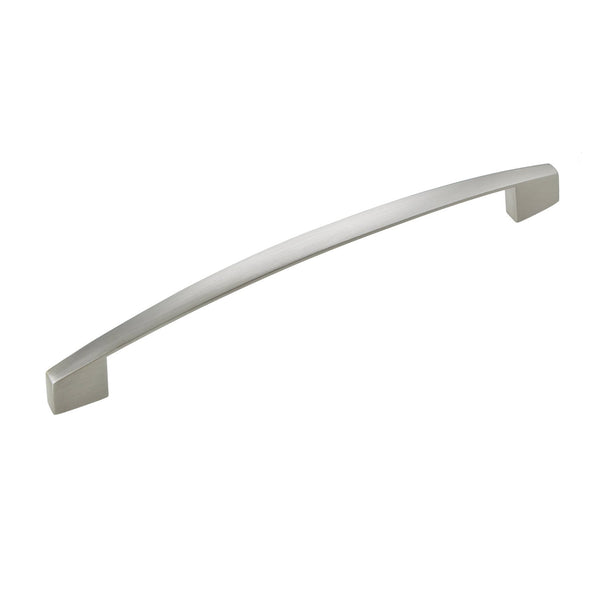 Loft97 HW291PLBN021 Apollo Pull Handle - Decorative Cabinet Drop Pull Handles for Cabinets and Drawers - Vintage Cabinet Hardware with Hand Finished Brushed Nickel - Metal Drawer Pull Handle, 6.4" Center to Center