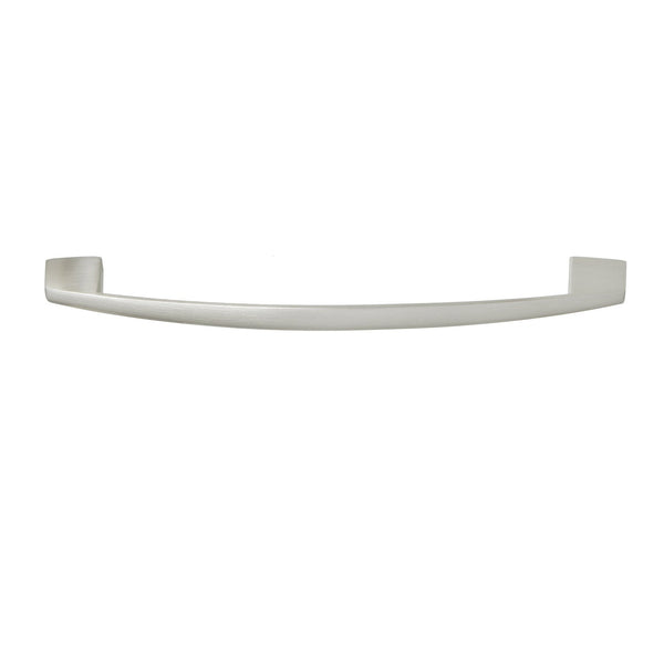 Loft97 HW291PLBN021 Apollo Pull Handle - Decorative Cabinet Drop Pull Handles for Cabinets and Drawers - Vintage Cabinet Hardware with Hand Finished Brushed Nickel - Metal Drawer Pull Handle, 6.4" Center to Center