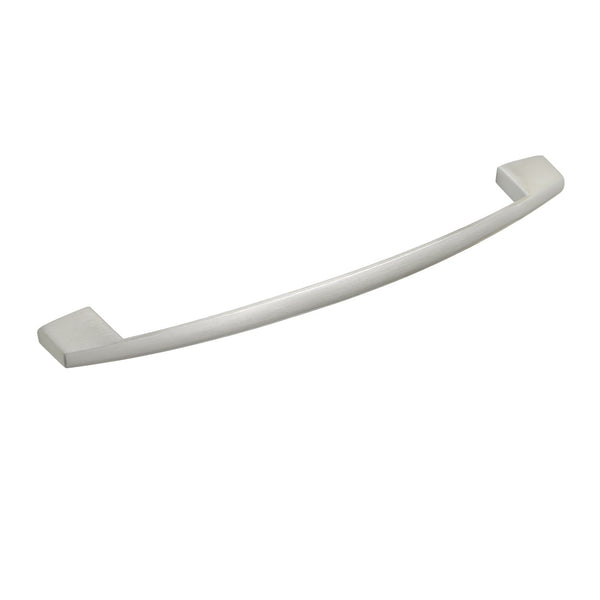 Loft97 HW291PLBN021 Apollo Pull Handle - Decorative Cabinet Drop Pull Handles for Cabinets and Drawers - Vintage Cabinet Hardware with Hand Finished Brushed Nickel - Metal Drawer Pull Handle, 6.4" Center to Center