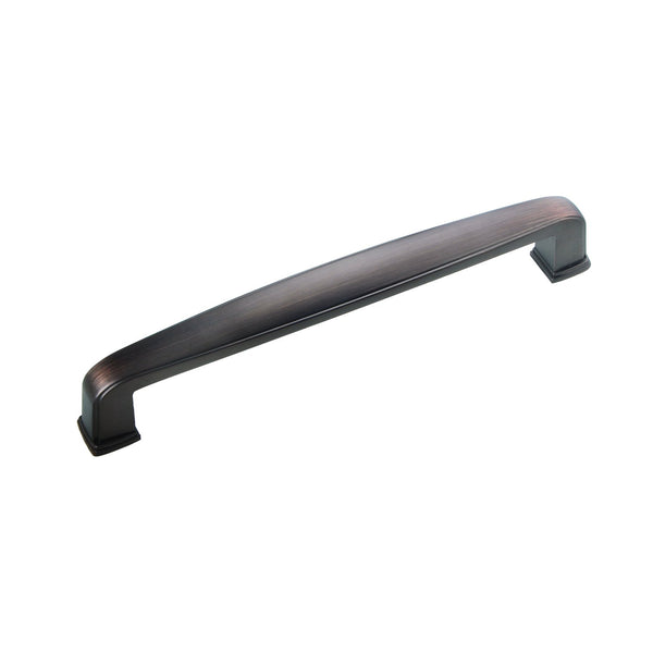 Loft97 HW292PLRB011 Danbury Pull Handle - Decorative Cabinet Drop Pull Handles for Cabinets and Drawers - Vintage Cabinet Hardware with Hand Finished Oil Rubbed Bronze - Metal Drawer Pull Handle, 5.0" Center to Center
