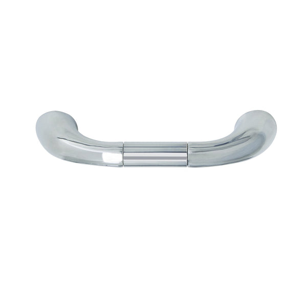 Loft97 HW296PLCH021 Tempo Pull Handle - Decorative Cabinet Drop Pull Handles for Cabinets and Drawers - Vintage Cabinet Hardware with Hand Finished Polished Chrome - Metal Drawer Pull Handle, 3.78" Center to Center