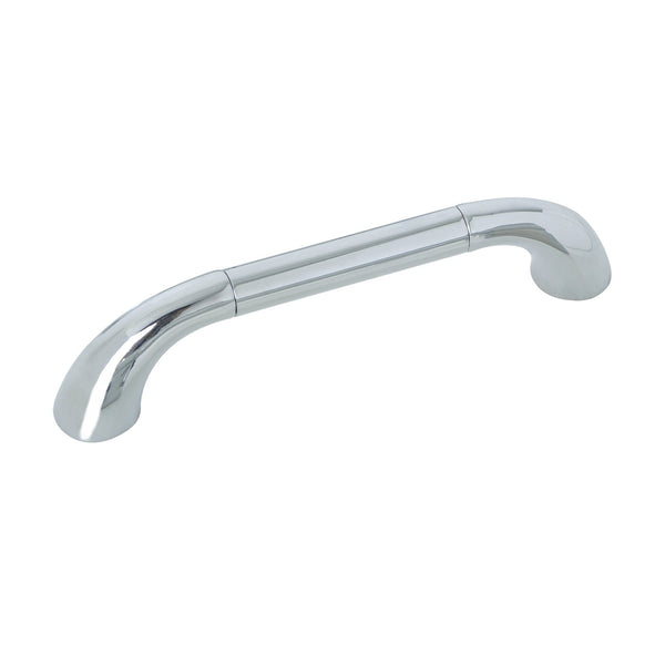 Loft97 HW297PLCH021 Tempo Pull Handle - Decorative Cabinet Drop Pull Handles for Cabinets and Drawers - Vintage Cabinet Hardware with Hand Finished Polished Chrome - Metal Drawer Pull Handle, 5.0" Center to Center