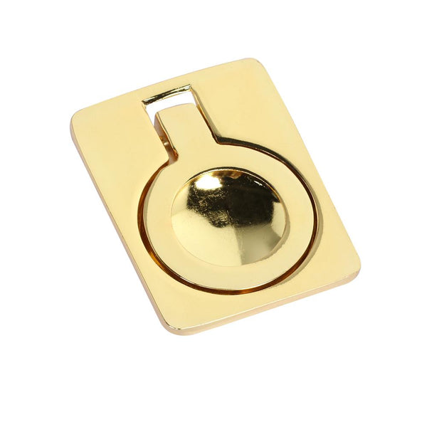 Loft97 HW299PLGD021 Kent Cabinet Ring Pull Knob - Decorative Cabinet Drop Pull Knobs for Cabinets and Drawers - Vintage Cabinet Hardware with Hand Finished Polished Gold - Metal Drawer Pull Knobs 1.6"