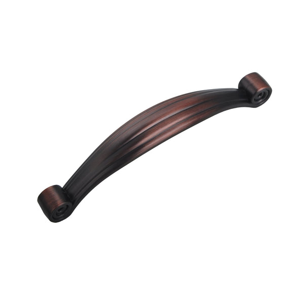 Loft97 HW306PLRB011 Whitton Pull Handle - Decorative Cabinet Drop Pull Handles for Cabinets and Drawers - Vintage Cabinet Hardware with Hand Finished Oil Rubbed Bronze - Metal Drawer Pull Handle, 3.8" Center to Center