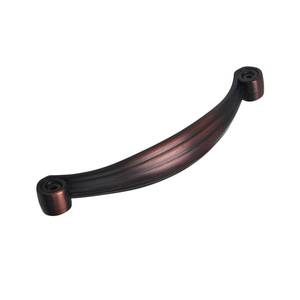 Loft97 HW306PLRB011 Whitton Pull Handle - Decorative Cabinet Drop Pull Handles for Cabinets and Drawers - Vintage Cabinet Hardware with Hand Finished Oil Rubbed Bronze - Metal Drawer Pull Handle, 3.8" Center to Center