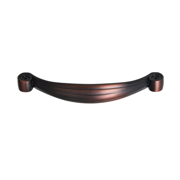Loft97 HW306PLRB011 Whitton Pull Handle - Decorative Cabinet Drop Pull Handles for Cabinets and Drawers - Vintage Cabinet Hardware with Hand Finished Oil Rubbed Bronze - Metal Drawer Pull Handle, 3.8" Center to Center