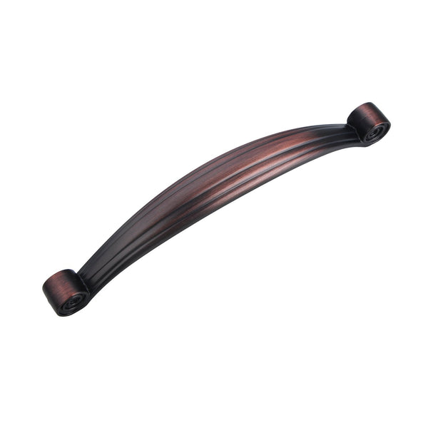 Loft97 HW308PLRB011 Whitton Pull Handle - Decorative Cabinet Drop Pull Handles for Cabinets and Drawers - Vintage Cabinet Hardware with Hand Finished Oil Rubbed Bronze - Metal Drawer Pull Handle, 5.0" Center to Center