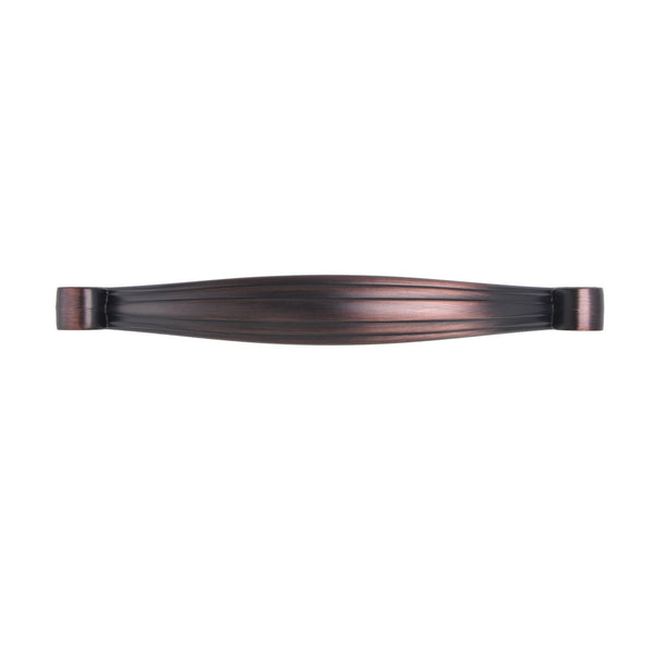 Loft97 HW308PLRB011 Whitton Pull Handle - Decorative Cabinet Drop Pull Handles for Cabinets and Drawers - Vintage Cabinet Hardware with Hand Finished Oil Rubbed Bronze - Metal Drawer Pull Handle, 5.0" Center to Center