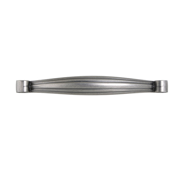 Loft97 HW309PLPT011 Whitton Pull Handle - Decorative Cabinet Drop Pull Handles for Cabinets and Drawers - Vintage Cabinet Hardware with Hand Finished Pewter - Metal Drawer Pull Handle, 5.0" Center to Center