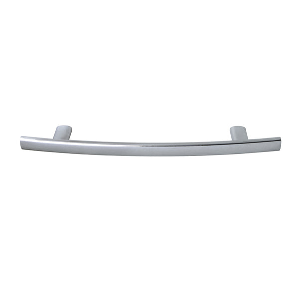 Loft97 HW315PLCH021 Centura Pull Handle - Decorative Cabinet Drop Pull Handles for Cabinets and Drawers - Vintage Cabinet Hardware with Hand Finished Polished Chrome - Metal Drawer Pull Handle, 5.0" Center to Center