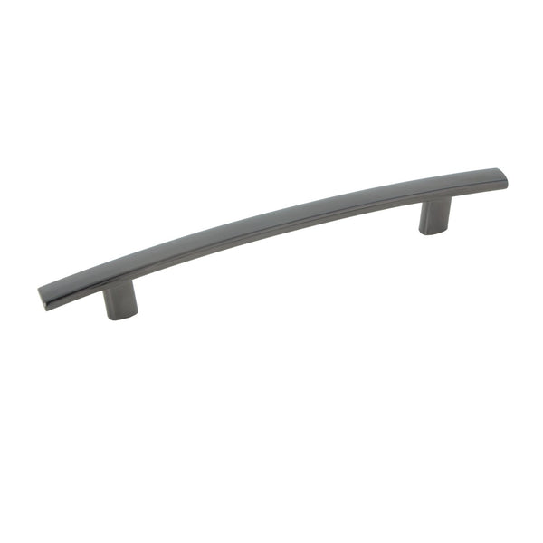 Loft97 HW316PLGM021 Centura Pull Handle - Decorative Cabinet Drop Pull Handles for Cabinets and Drawers - Vintage Cabinet Hardware with Hand Finished Gun metal - Metal Drawer Pull Handle, 5.0" Center to Center